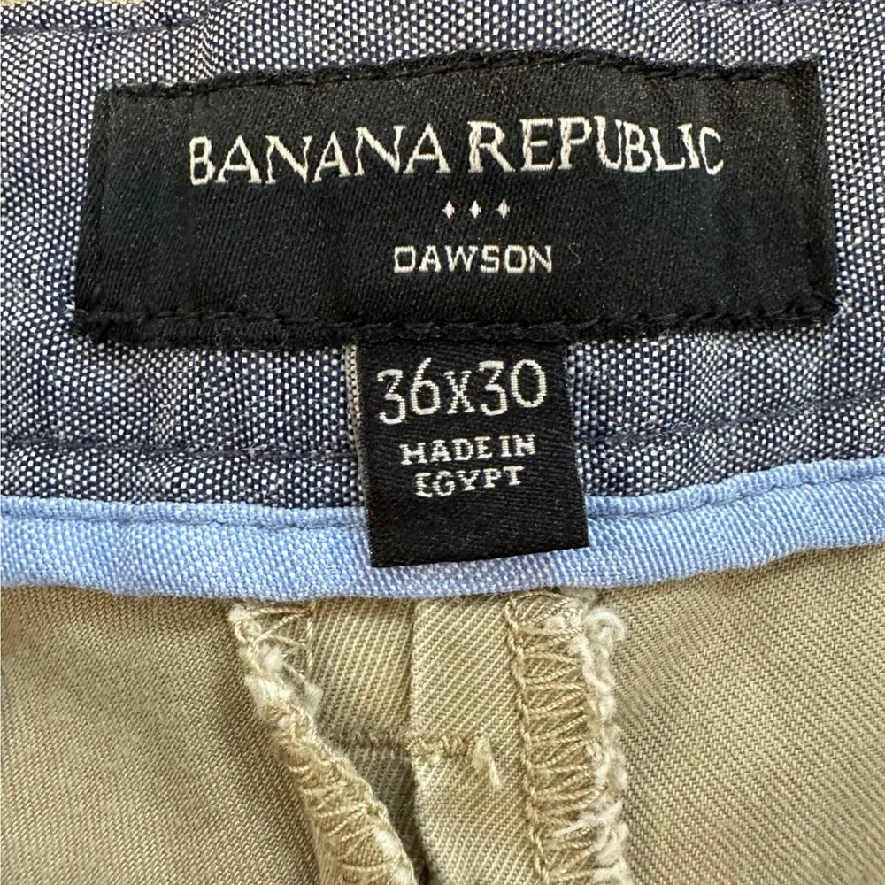 Banana Republic‎ Dawson Chino Pants Mens 36x29 British Khaki Cotton Casual
